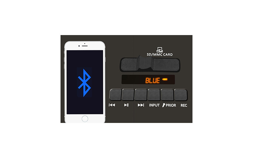 Активна караоке тонколона Novox Mobilite Blue, 6.5", 60W, Синя/Черна