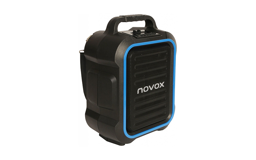 Активна караоке тонколона Novox Mobilite Blue, 6.5", 60W, Синя/Черна