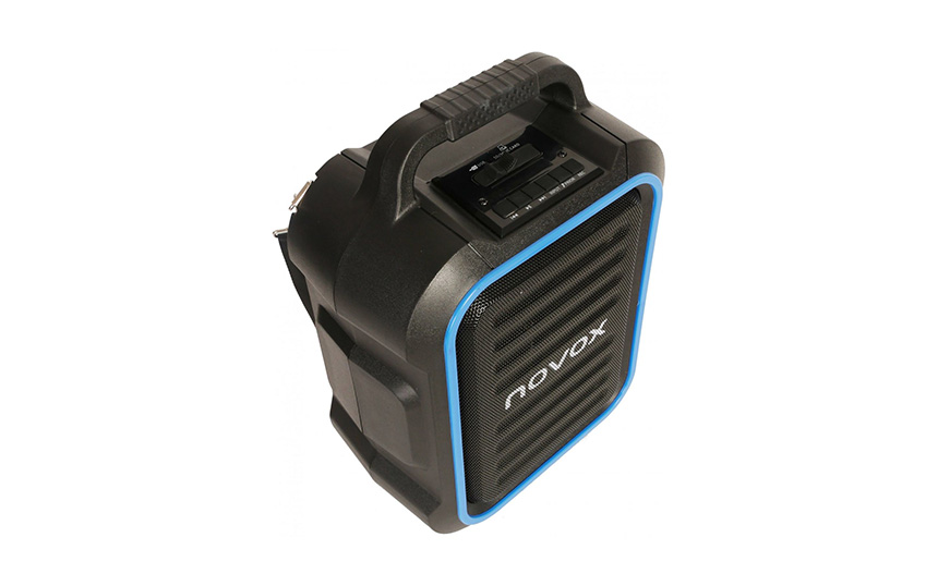 Активна караоке тонколона Novox Mobilite Blue, 6.5", 60W, Синя/Черна
