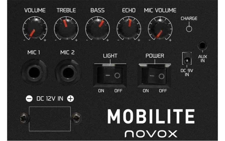 Активна караоке тонколона Novox Mobilite Green, 6.5", 60W, Зелена/Черна