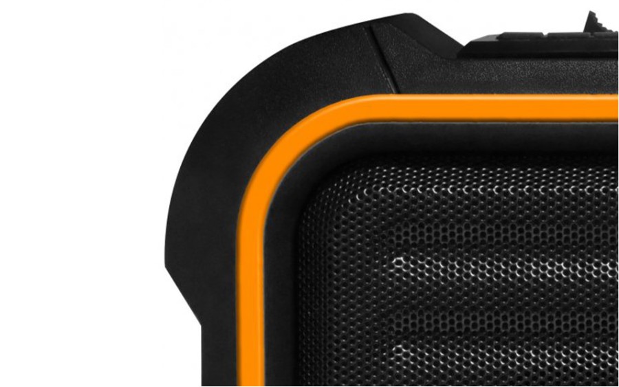 Активна караоке тонколона Novox Mobilite Orange, 6.5", 60W, Оранжева/Черна