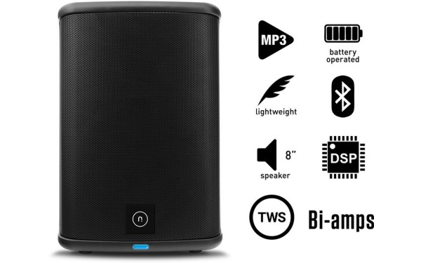 Novox Mobivox Lite, Активна тонколона с MP3, DSP, Bluetooth, 8", 300W