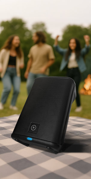 Novox Mobivox Lite, Активна тонколона с MP3, DSP, Bluetooth, 8", 300W