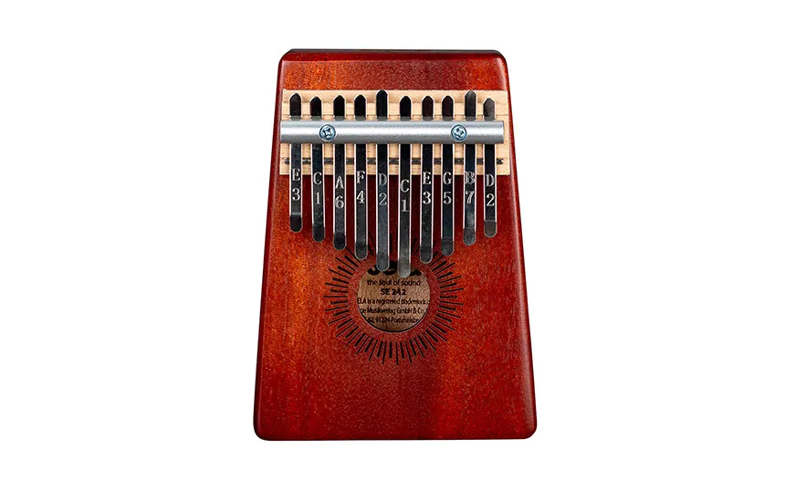 Калимба Sela 10 Mahogany - червена