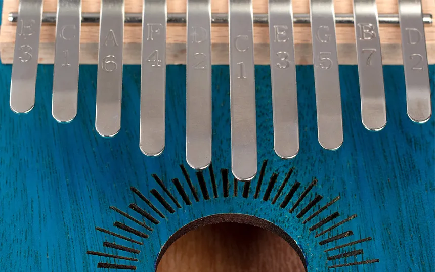 Калимба Sela 10 Mahogany - синя