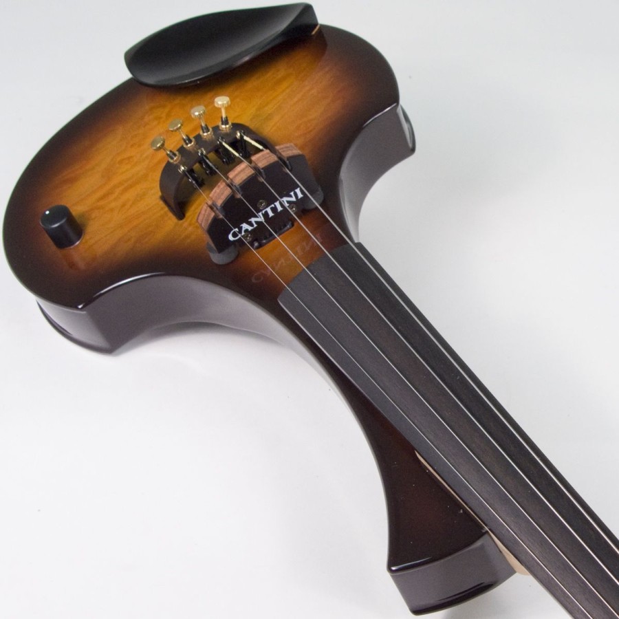 4 струнна Електрическа Цигулка Cantini Earphonic Ochietto Tabacco Burst