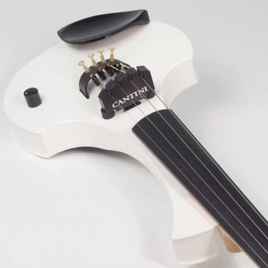 4 струнна Електрическа Цигулка Cantini Earphonic White