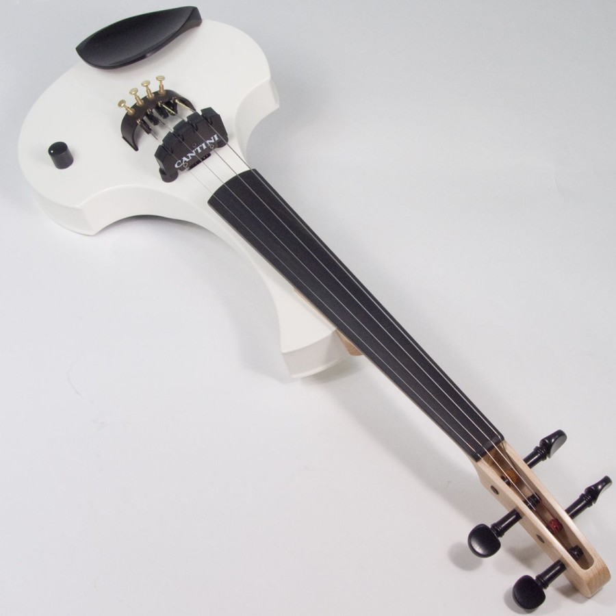 4 струнна Електрическа Цигулка Cantini Earphonic White