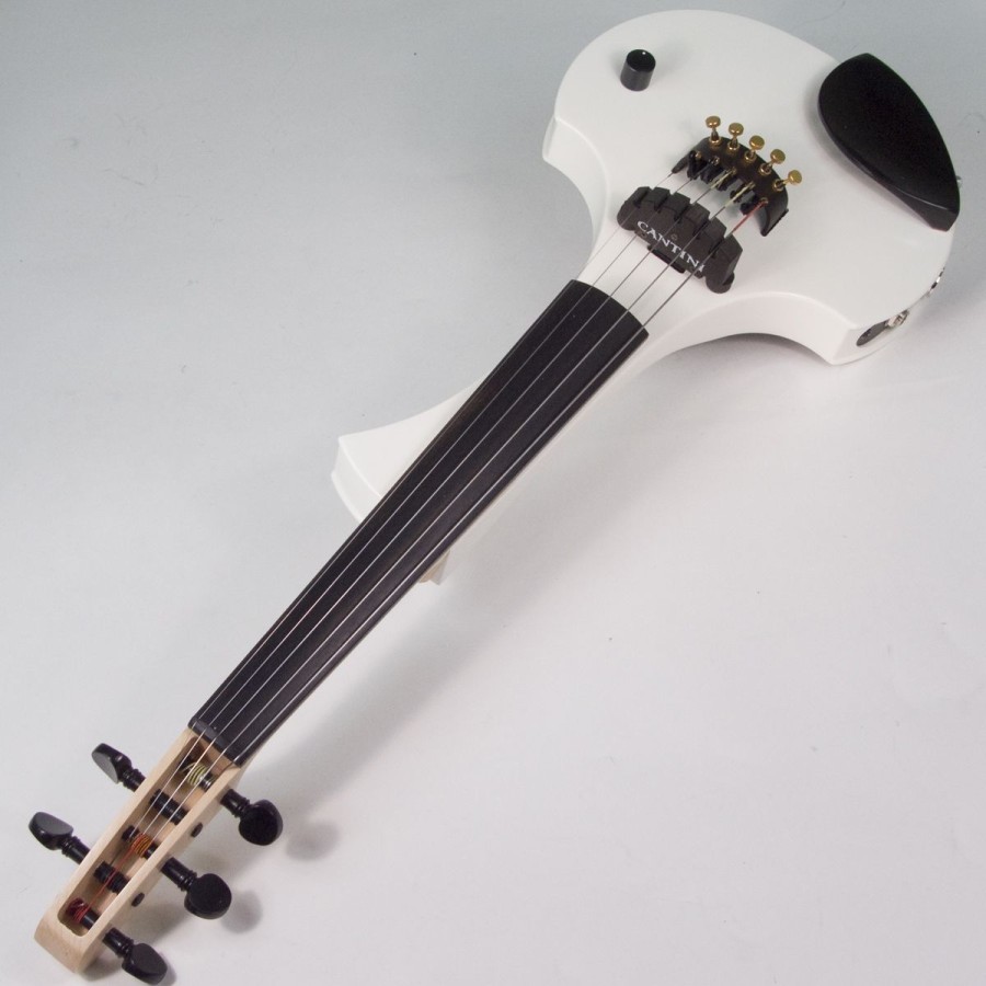 5 струнна Електрическа цигулка Cantini Earphonic White