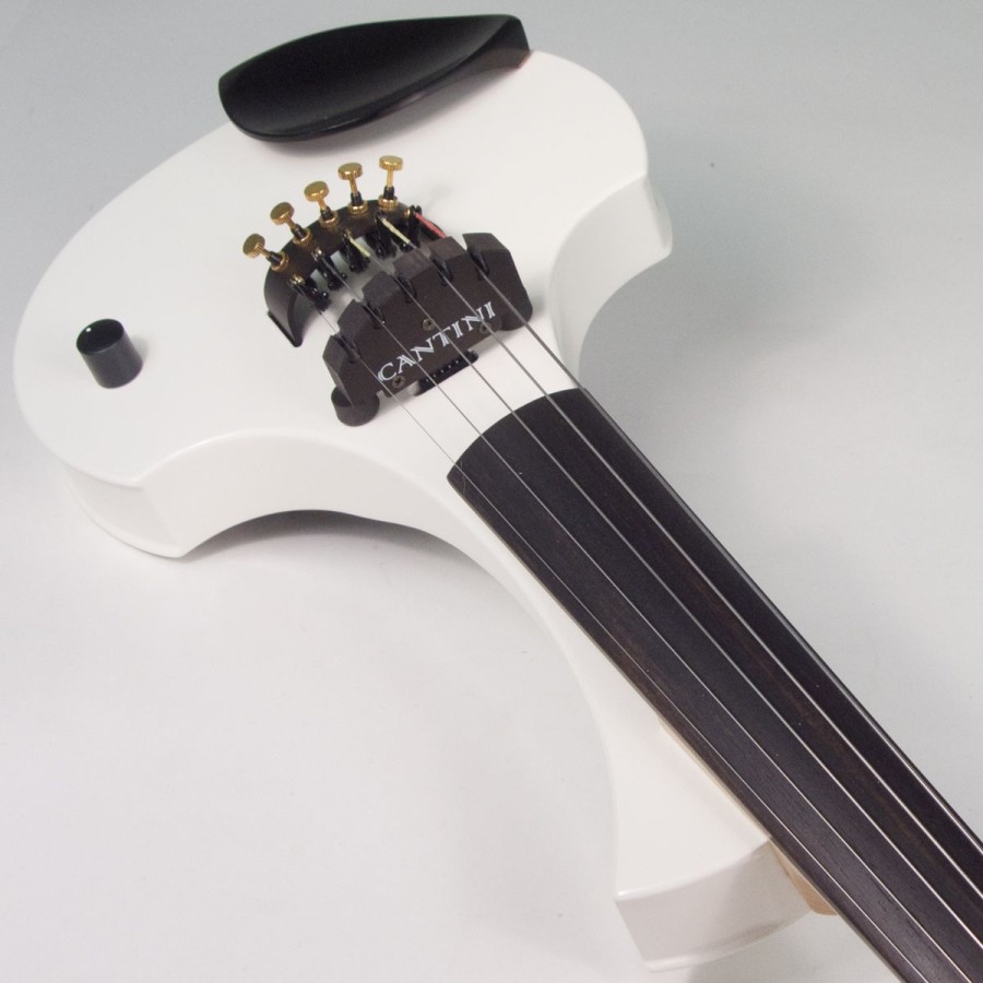 5 струнна Електрическа цигулка Cantini Earphonic White