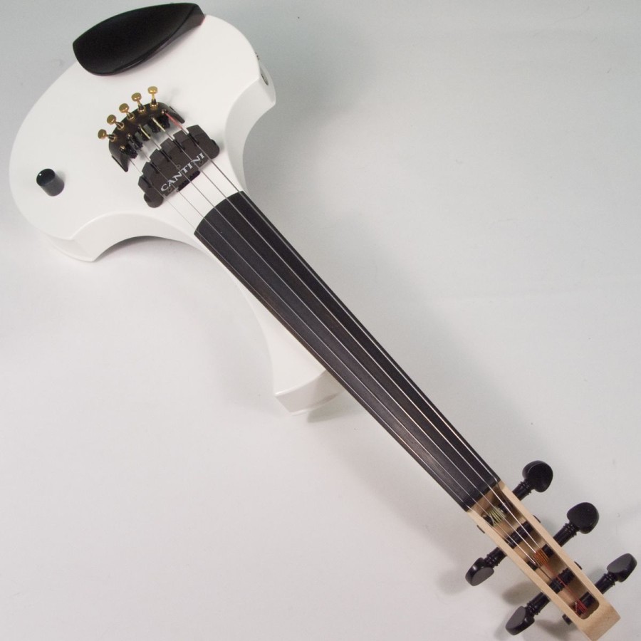 5 струнна Електрическа цигулка Cantini Earphonic White