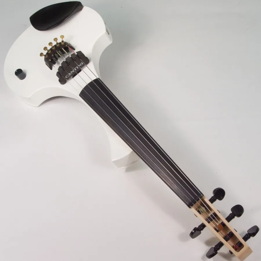 5 струнна Електрическа цигулка Cantini Earphonic White