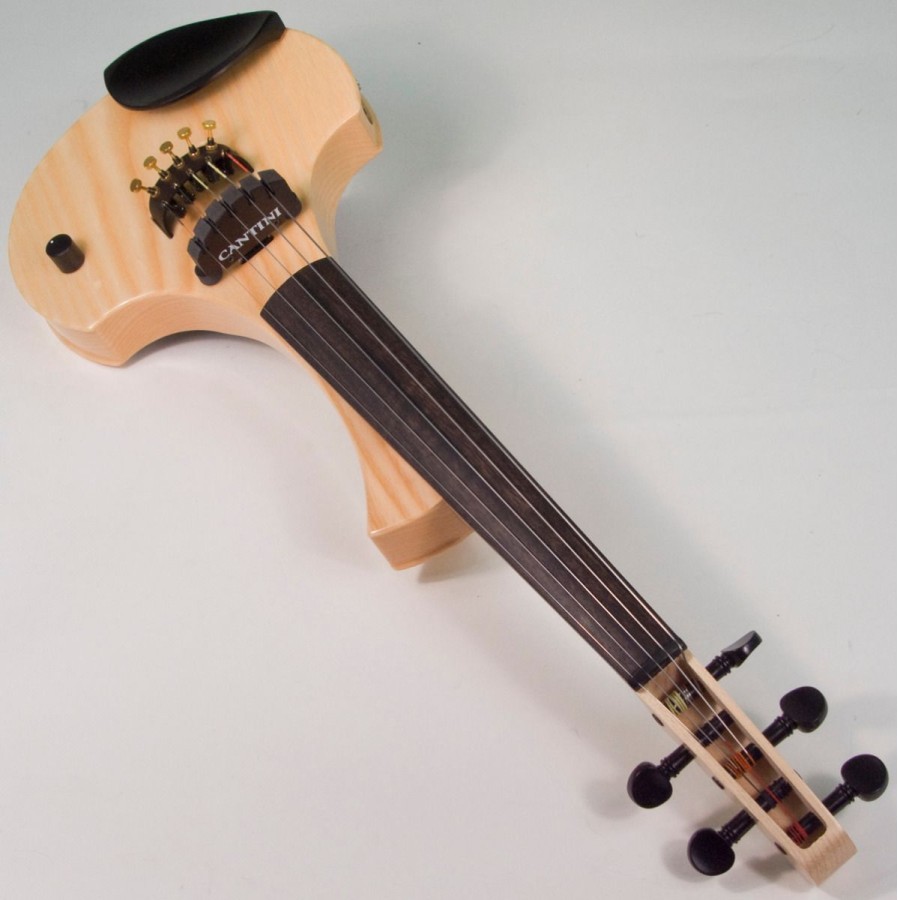 5 струнна Електрическа цигулка Cantini Earphonic Natural Wood