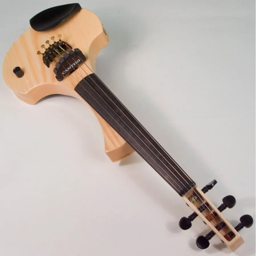 5 струнна Електрическа цигулка Cantini Earphonic Natural Wood