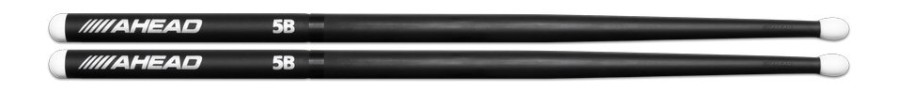 AHEAD Drumsticks - 5B (LT) "Light Rock" 16.00" (58 grams) .595" Diameter, .030" Wall Thickness