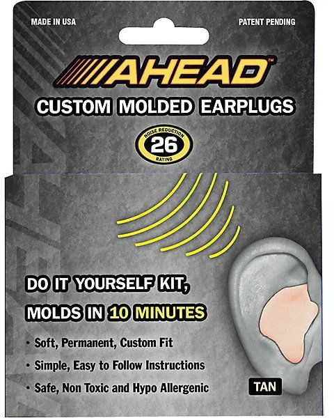Ahead Acoustic Filter Technology - Ahead Custom Molded Earplugs (Tan)