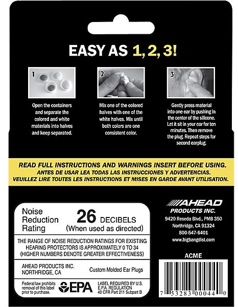 Ahead Acoustic Filter Technology - Ahead Custom Molded Earplugs (Tan)