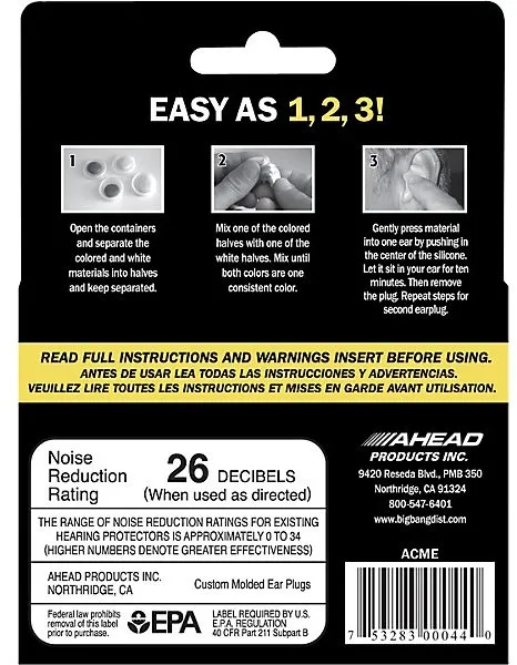 Ahead Acoustic Filter Technology - Ahead Custom Molded Earplugs (Tan)