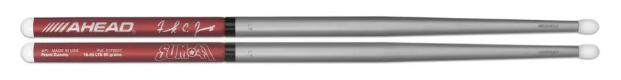 AHEAD Signature Series Drumsticks - Frank Zummo (LTS w/SAT) 16.63" (65 grams)) .595" Diameter, .035" Wall Thickness