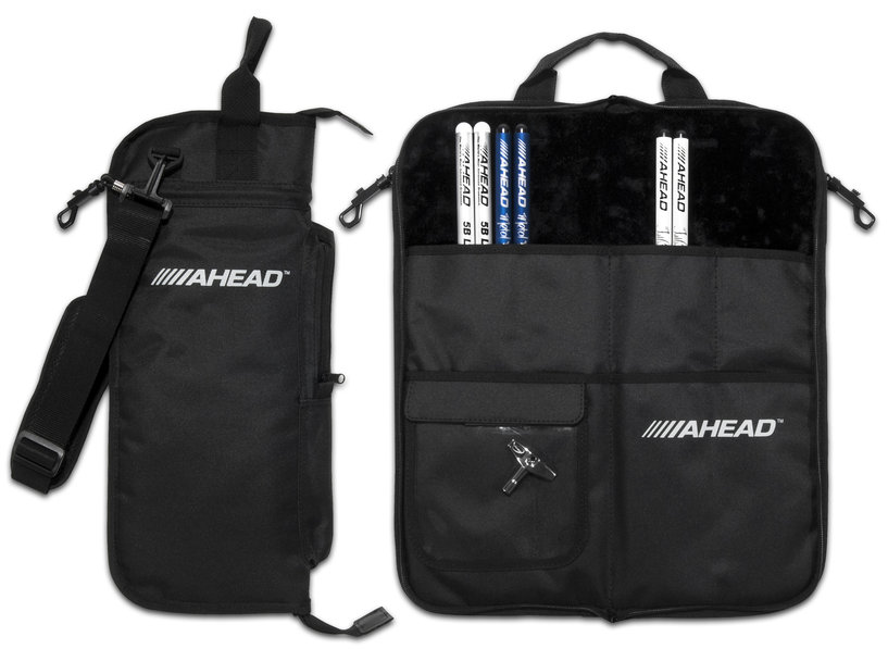 AHEAD DELUXE Stick Case (Black with Black Trim, Plush Velvet Interior)