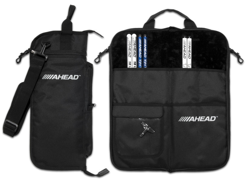 AHEAD DELUXE Stick Case (Black with Black Trim, Plush Velvet Interior)