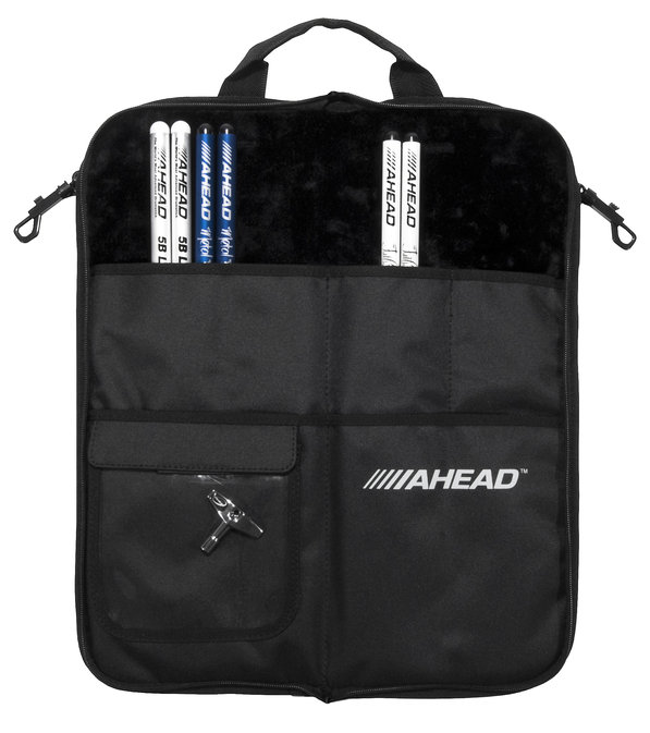 AHEAD DELUXE Stick Case (Black with Black Trim, Plush Velvet Interior)