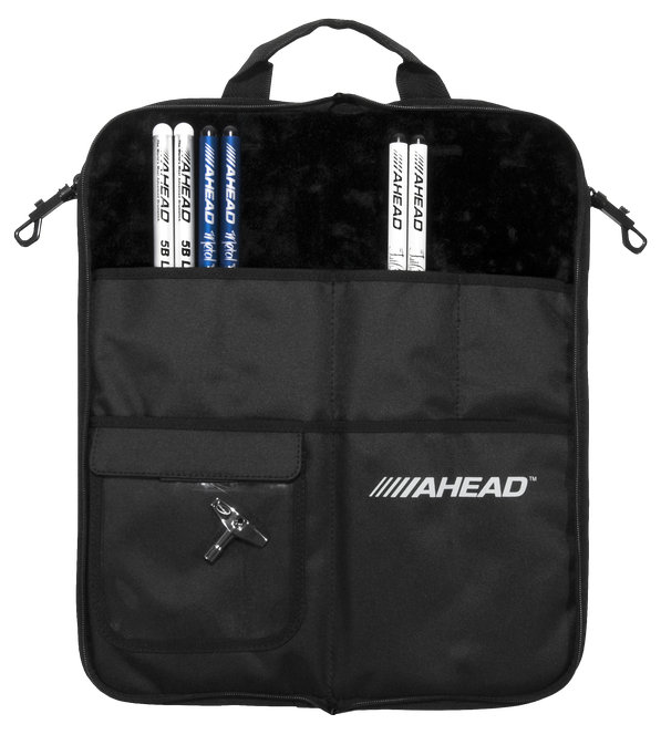 AHEAD DELUXE Stick Case (Black with Black Trim, Plush Velvet Interior)