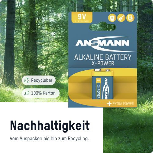 Ansmann 6LR61 X-Power, Алкална батерия 9V