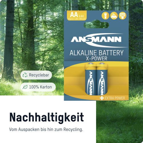 Ansmann LR6 X-Power, Алкални батерии тип AA, 4бр.