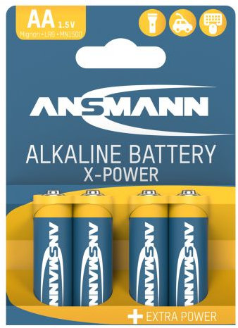 Ansmann LR6 X-Power, Алкални батерии тип AA, 4бр.