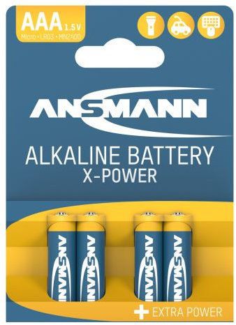 Ansmann LR03 X-Power, Алкални батерии тип AAA, 4бр.