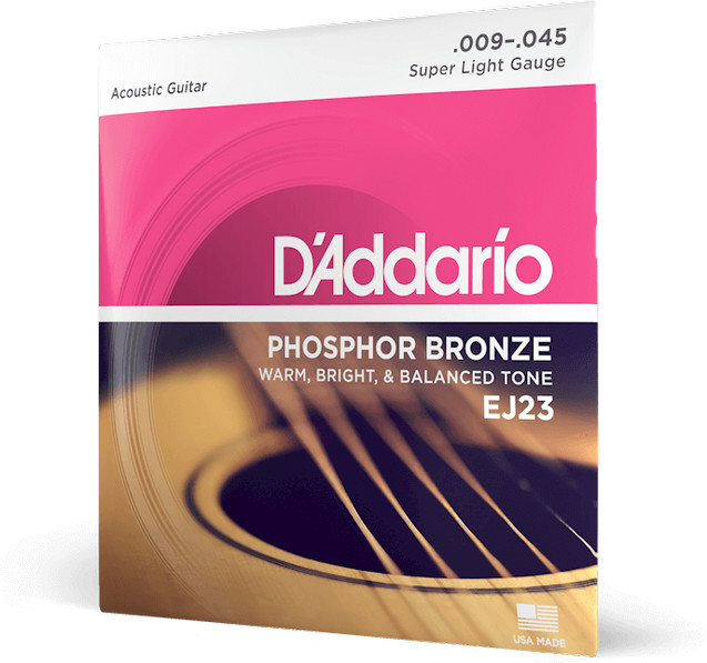 Daddario EJ23, Струни за акустична китара 09-45