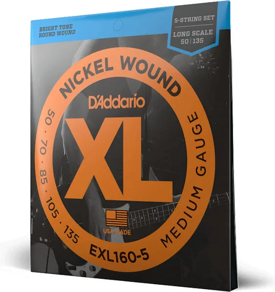 Daddario EXL160-5, Струни за 5 струнна бас китара 50-135