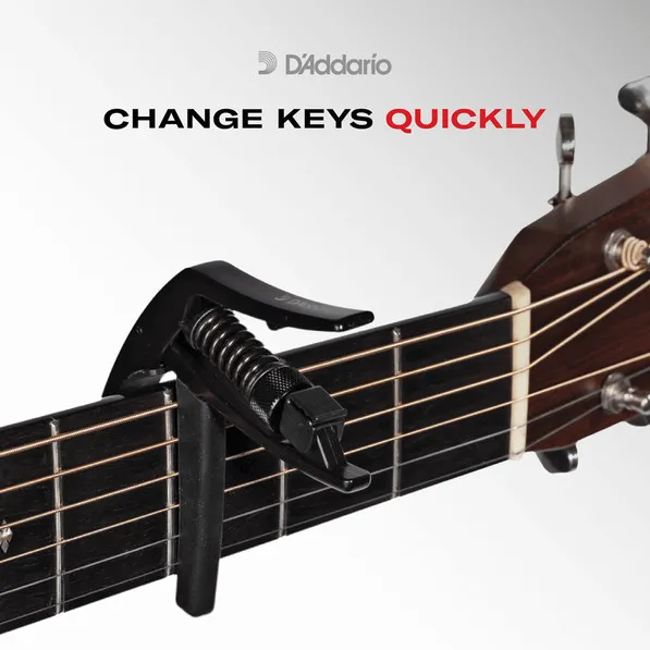 Daddario PW-CP-09 TRI-ACTION CAPO BLACK