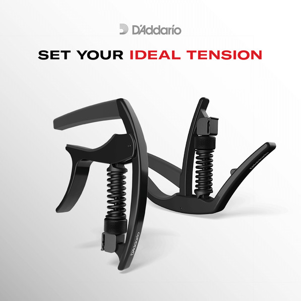 Daddario PW-CP-09 TRI-ACTION CAPO BLACK