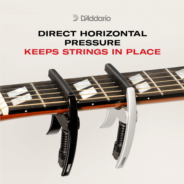 Daddario PW-CP-09 TRI-ACTION CAPO BLACK
