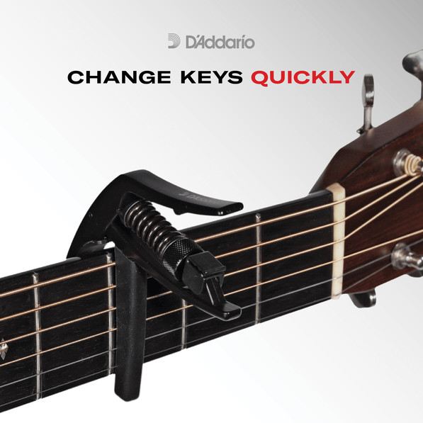 Daddario PW-CP-09 TRI-ACTION CAPO BLACK