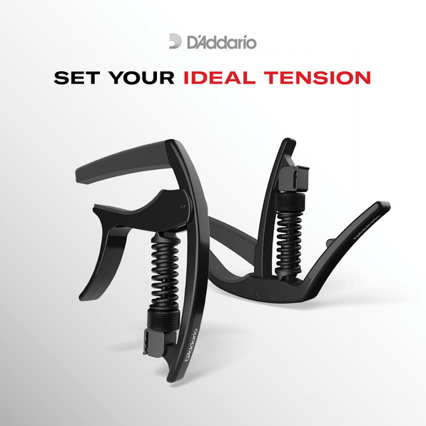 Daddario PW-CP-09 TRI-ACTION CAPO BLACK