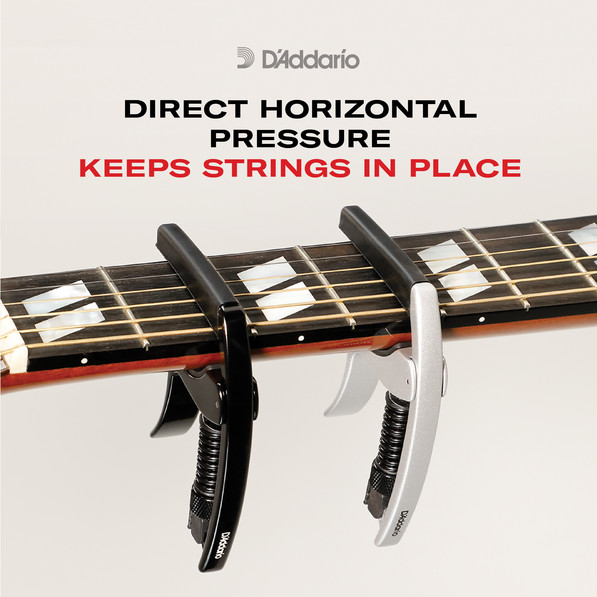 Daddario PW-CP-09 TRI-ACTION CAPO BLACK