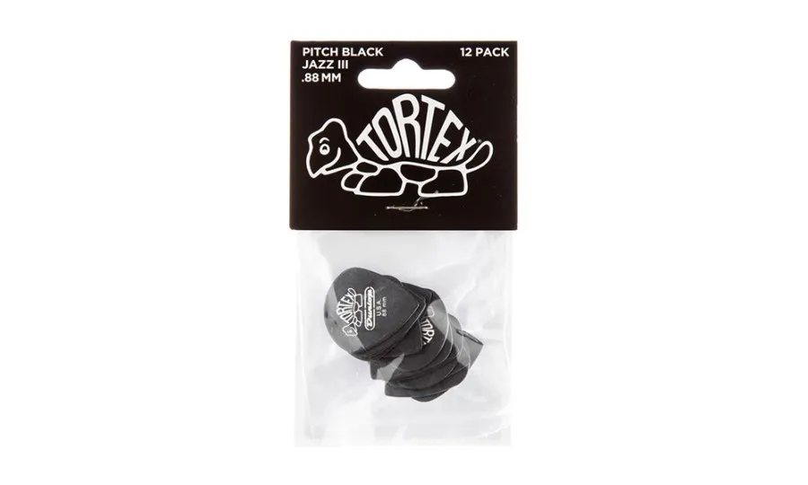Dunlop Tortex Pitch Black Jazz III