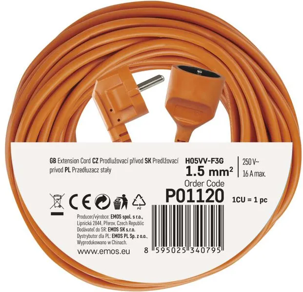 EMOS P01120 Удължител 20м.
