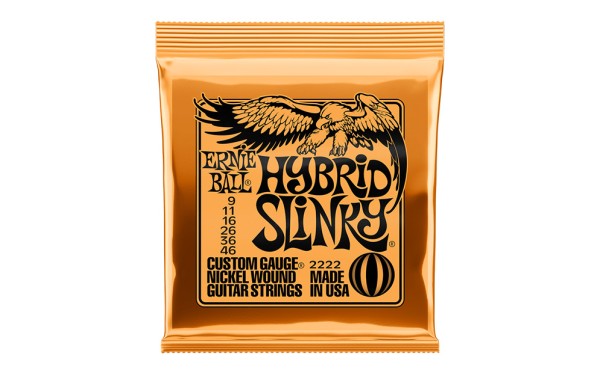 Ernie Ball 2222 Hybrid Slinky, Струни за електрическа китара 09-46