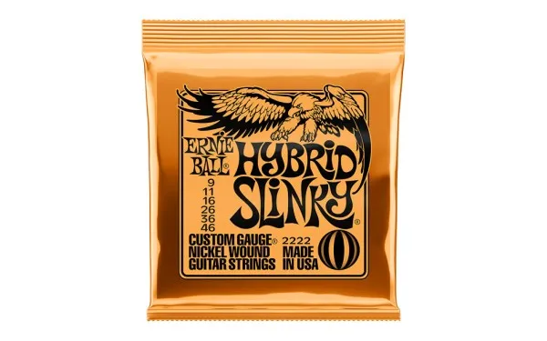 Ernie Ball 2222 Hybrid Slinky, Струни за електрическа китара 09-46