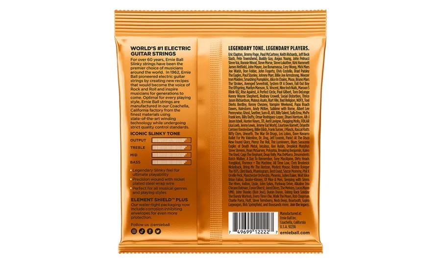 Ernie Ball 2222 Hybrid Slinky, Струни за електрическа китара 09-46