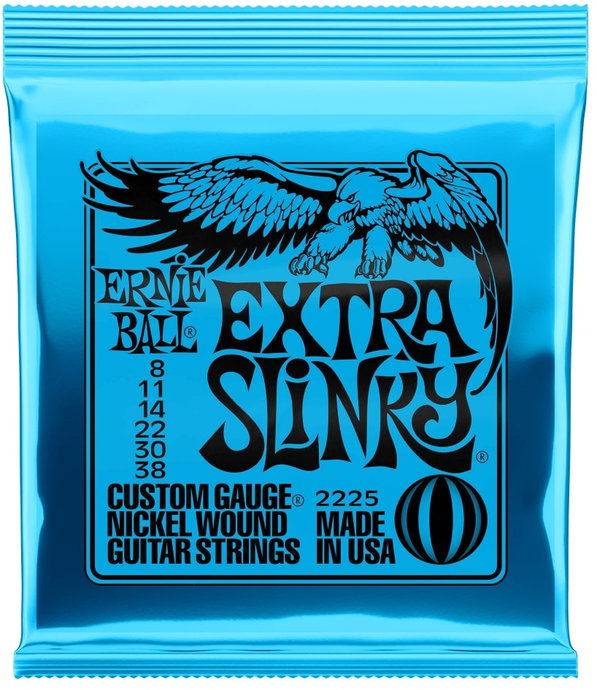 Ernie Ball 2225 Extra Slinky, Струни за електрическа китара 08-38