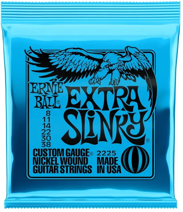 Ernie Ball 2225 Extra Slinky, Струни за електрическа китара 08-38