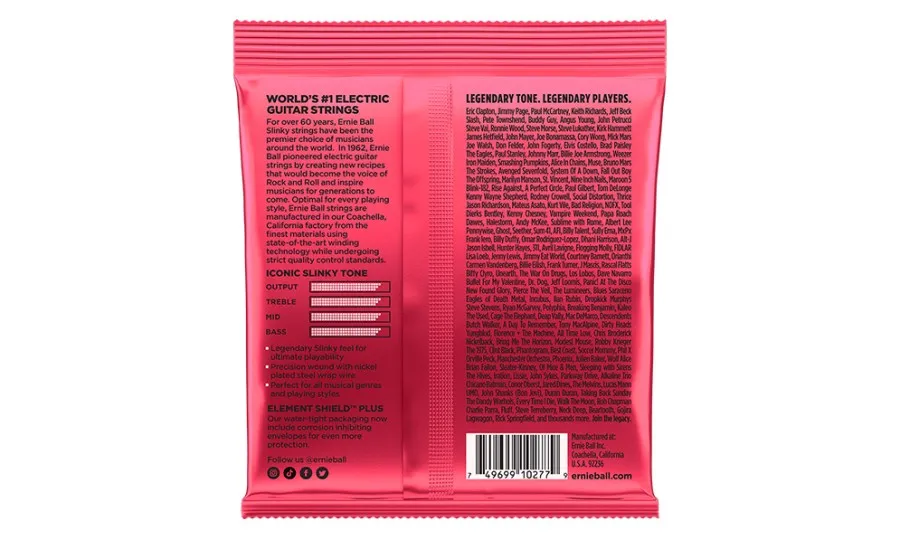 Ernie Ball 2226 Burly Slinky, Струни за електрическа китара 11-52