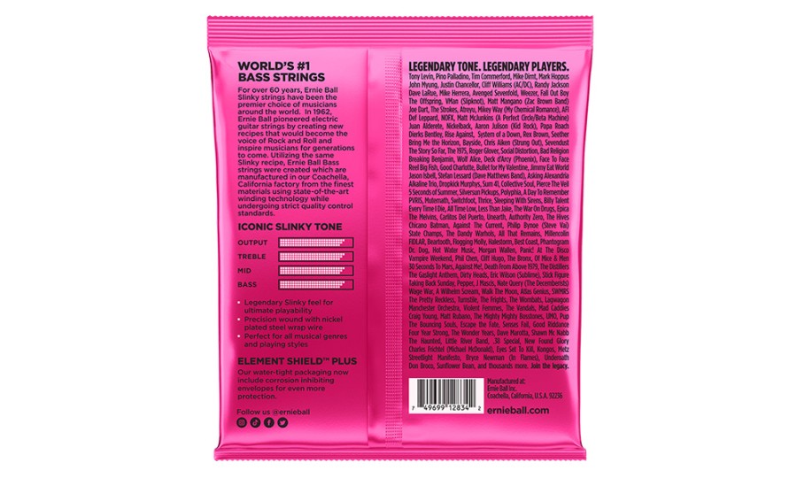 Ernie Ball 2834 Super Slinky, Струни за електрическа китара 45-100