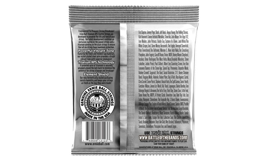 Ernie Ball 3123 Super Slinky Coated, Струни за електрическа китара 11-42