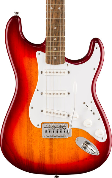 Squier by Fender Sonic Stratocaster, Laurel Fingerboard, White Pickguard, Sienna Sunburst